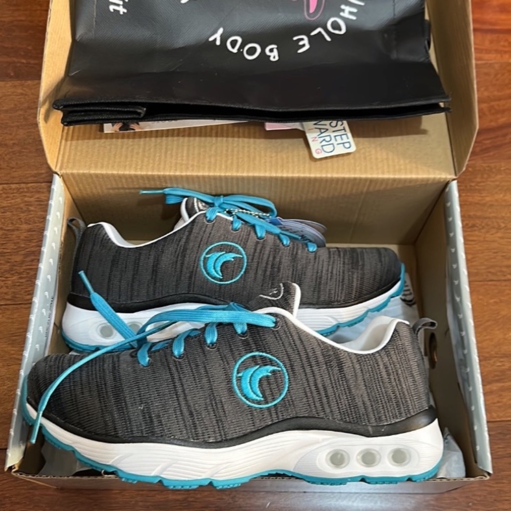 Therafit Palomina Lite Shoes size 9 Charcoal Blue